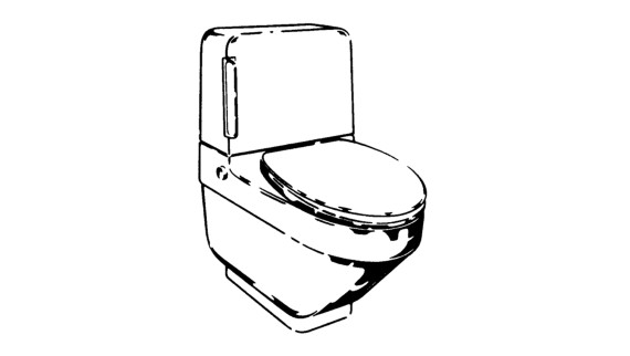 Grund - Contour WC posé env. 60x60 cm - aqua