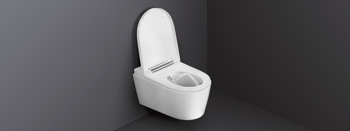 Pack WC suspendu avec douchette complet blanc AquaClean Sela Geberit -  Habitium®