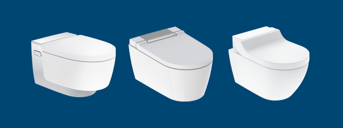 Pack WC suspendu avec douchette hygiénique blanc avec réservoir et plaque  de commande AquaClean Tuma Classic Geberit - Habitium®